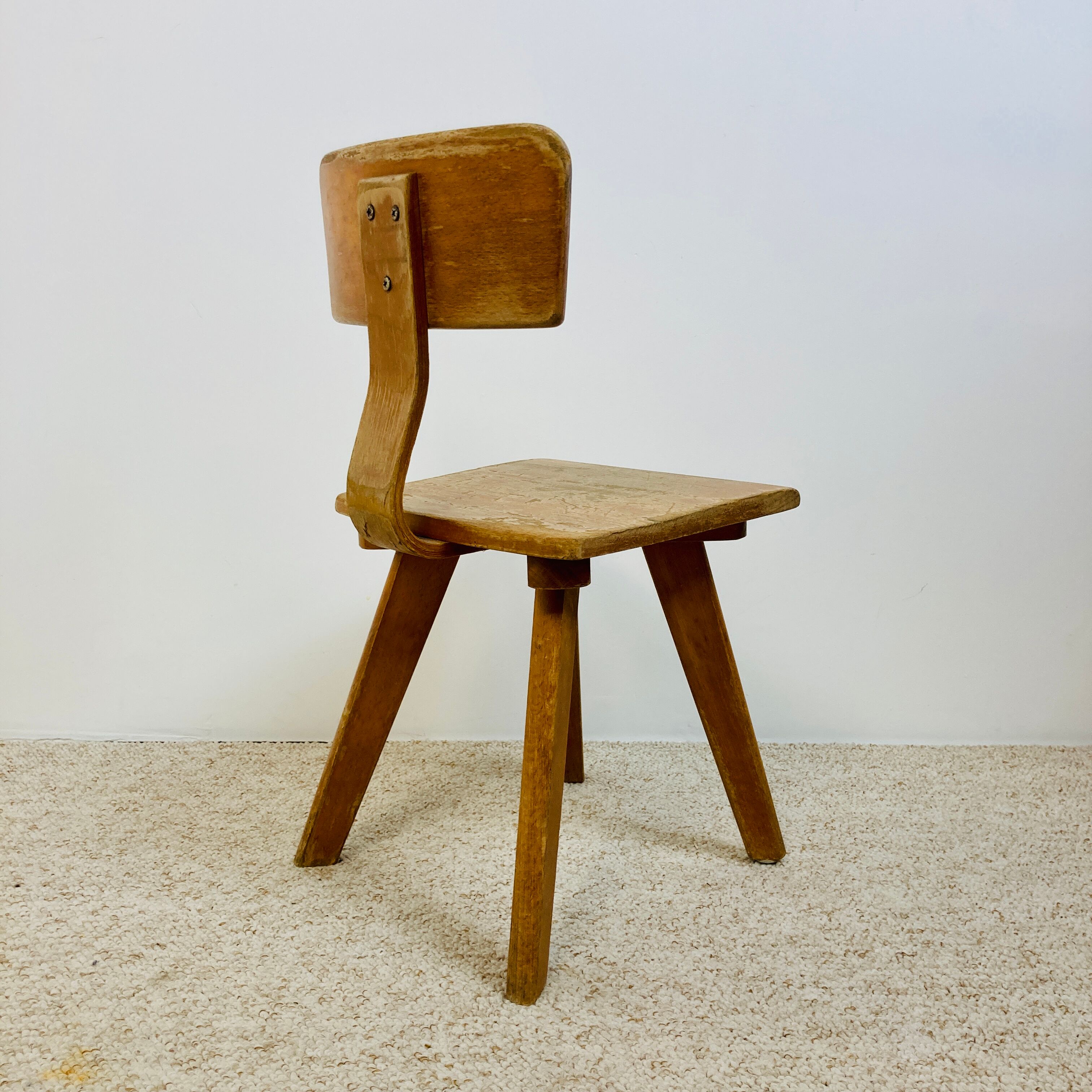 Children's chair, wooden, 70s
