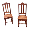 Paire de chaises en chêne
