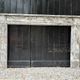 Louis XVI fireplace in grey Ardennes marble, late 18th century.