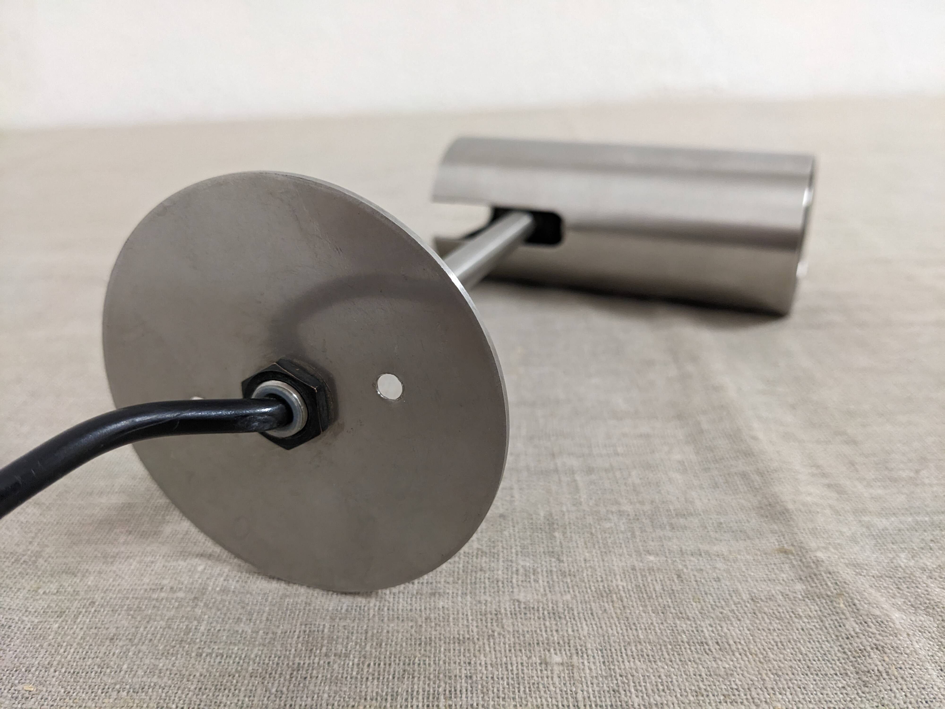 Stainless steel spotlight, 60s-70s