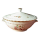 Vintage soup tureen, Vitriam porcelain France, Phoenix on a flowering branch.