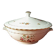 Vintage soup tureen, Vitriam porcelain France, Phoenix on a flowering branch.