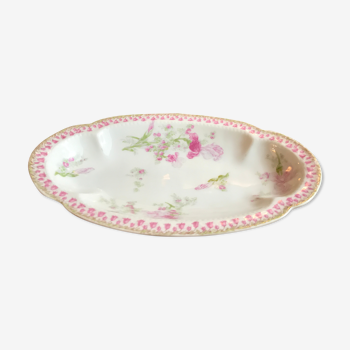 Ravier Limoges flowered pink 70s