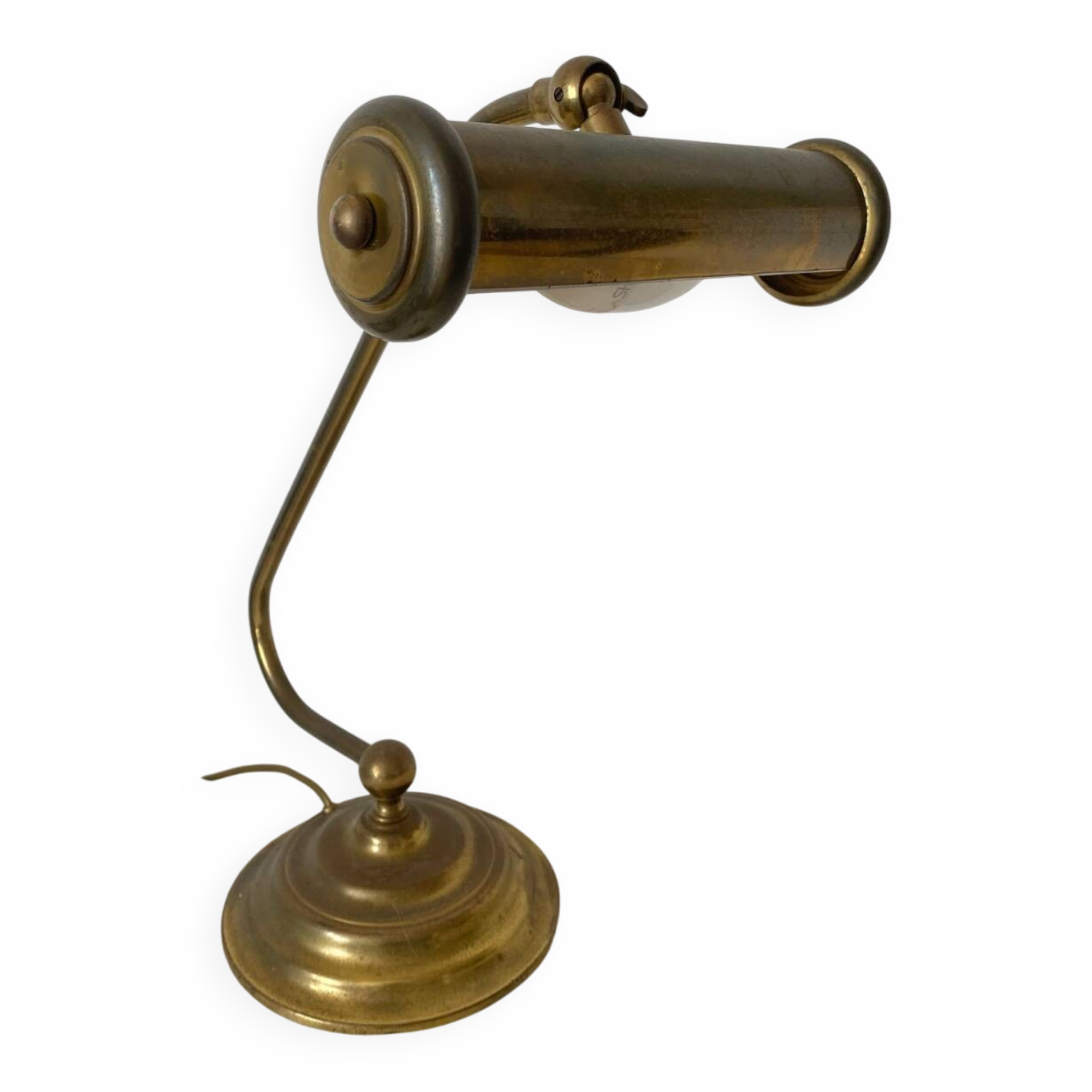Notary lamp, brass piano lamp
