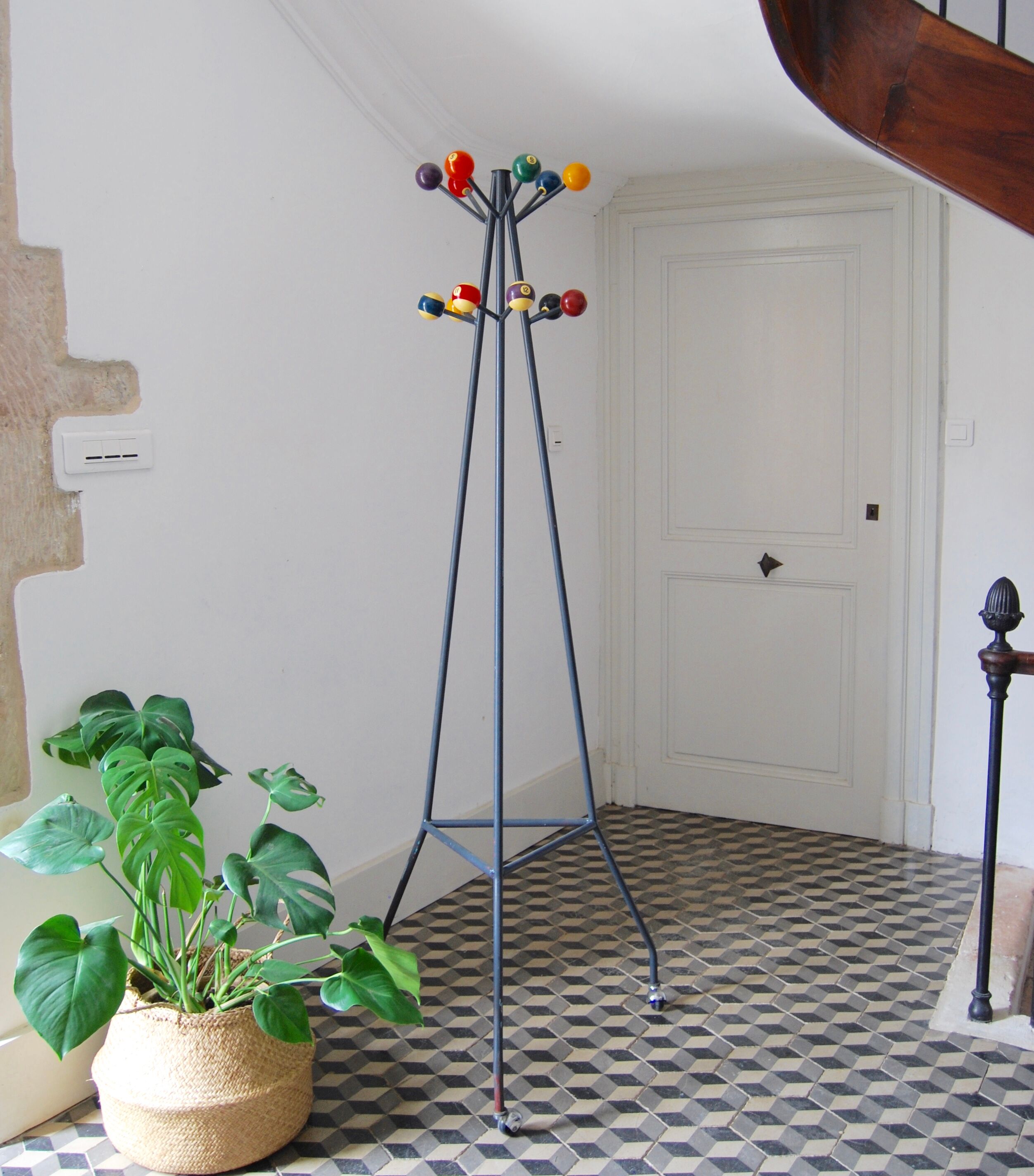 Vintage parrot coatrack