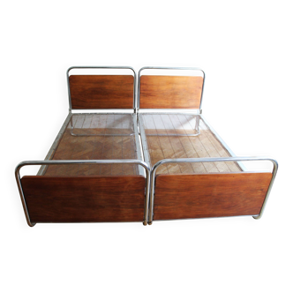 Pair of 1930s Modernist beds