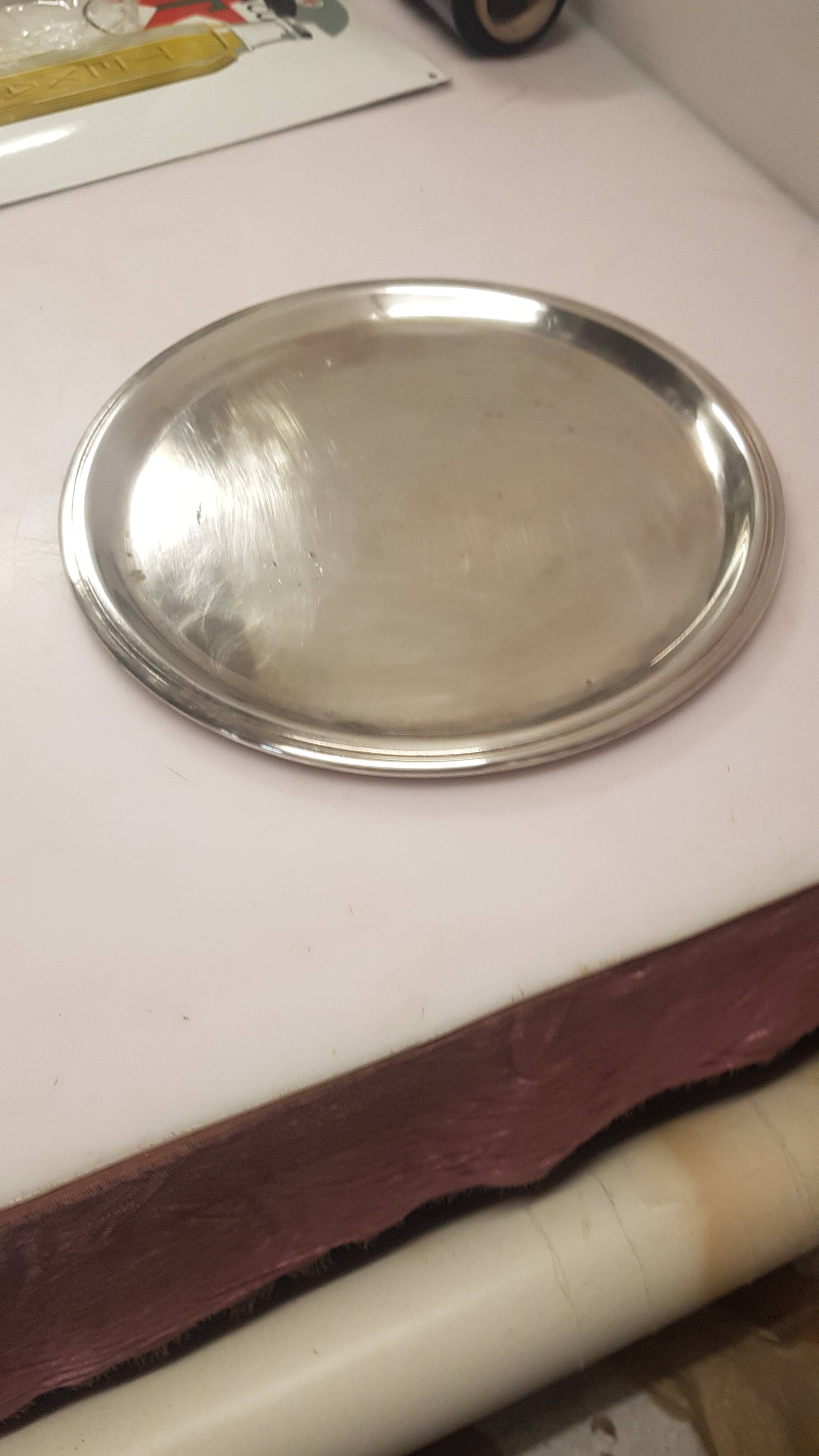 Mid-20th century silver metal tray