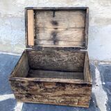 Old small wooden trunk