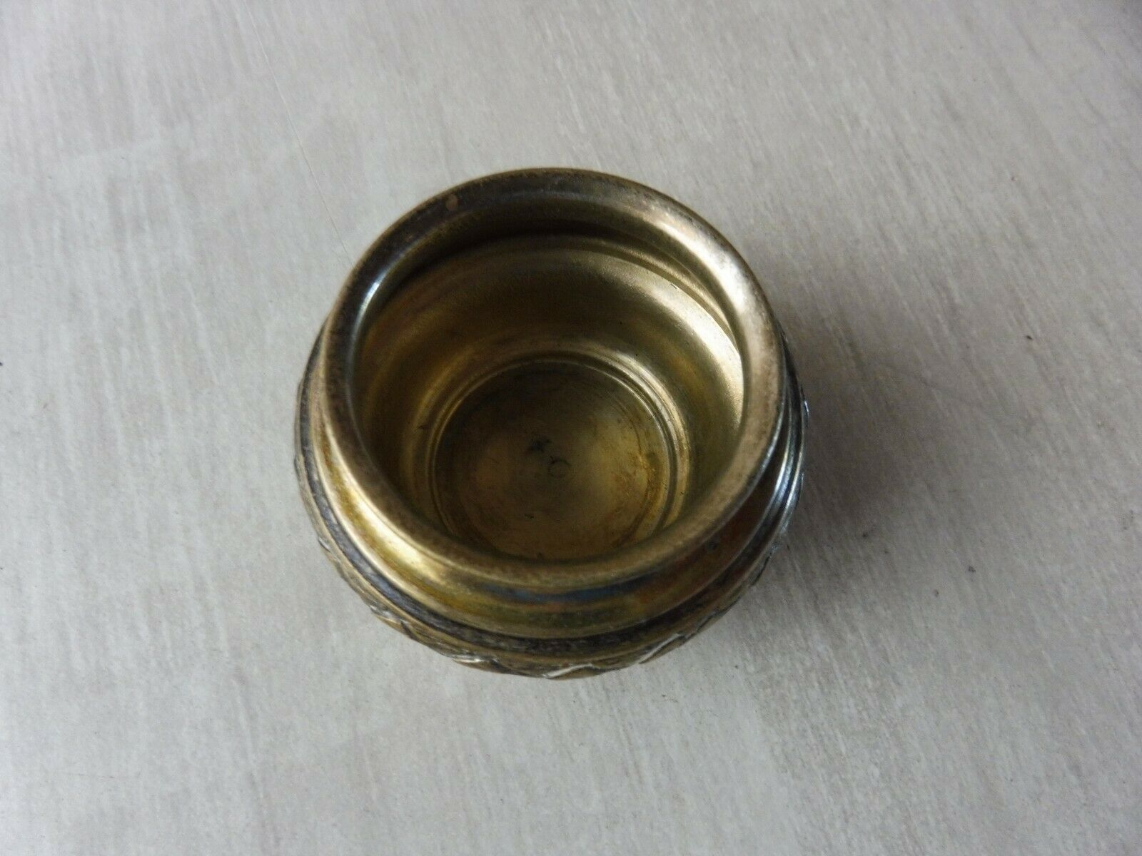 Old saleron in silver metal