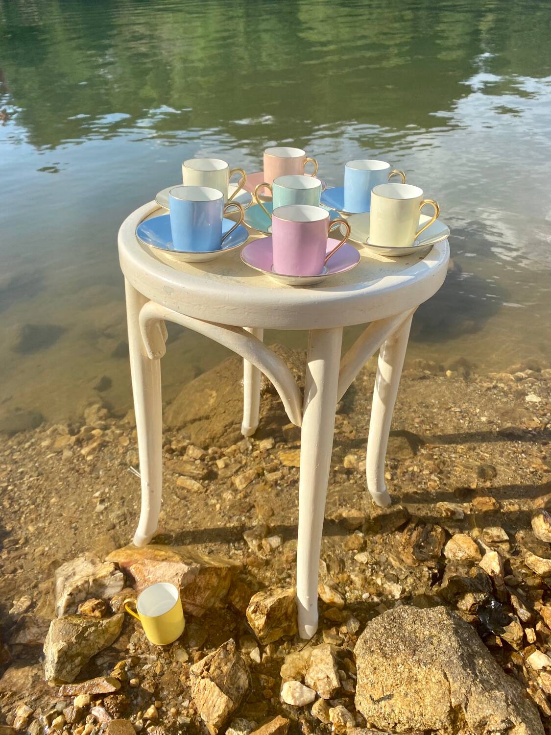 Raynaud et Co multicolor coffee cup set