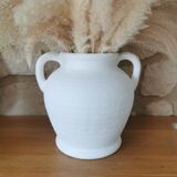 White vase with handles