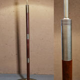 Lampadaire design scandinave teck et laiton