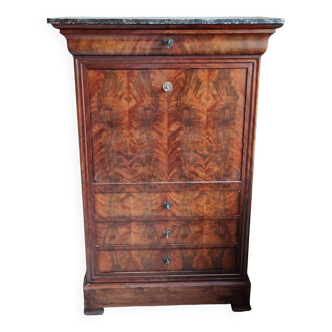 18th century secretary in Cuban mahogany