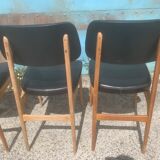 Vintage chair skaï black