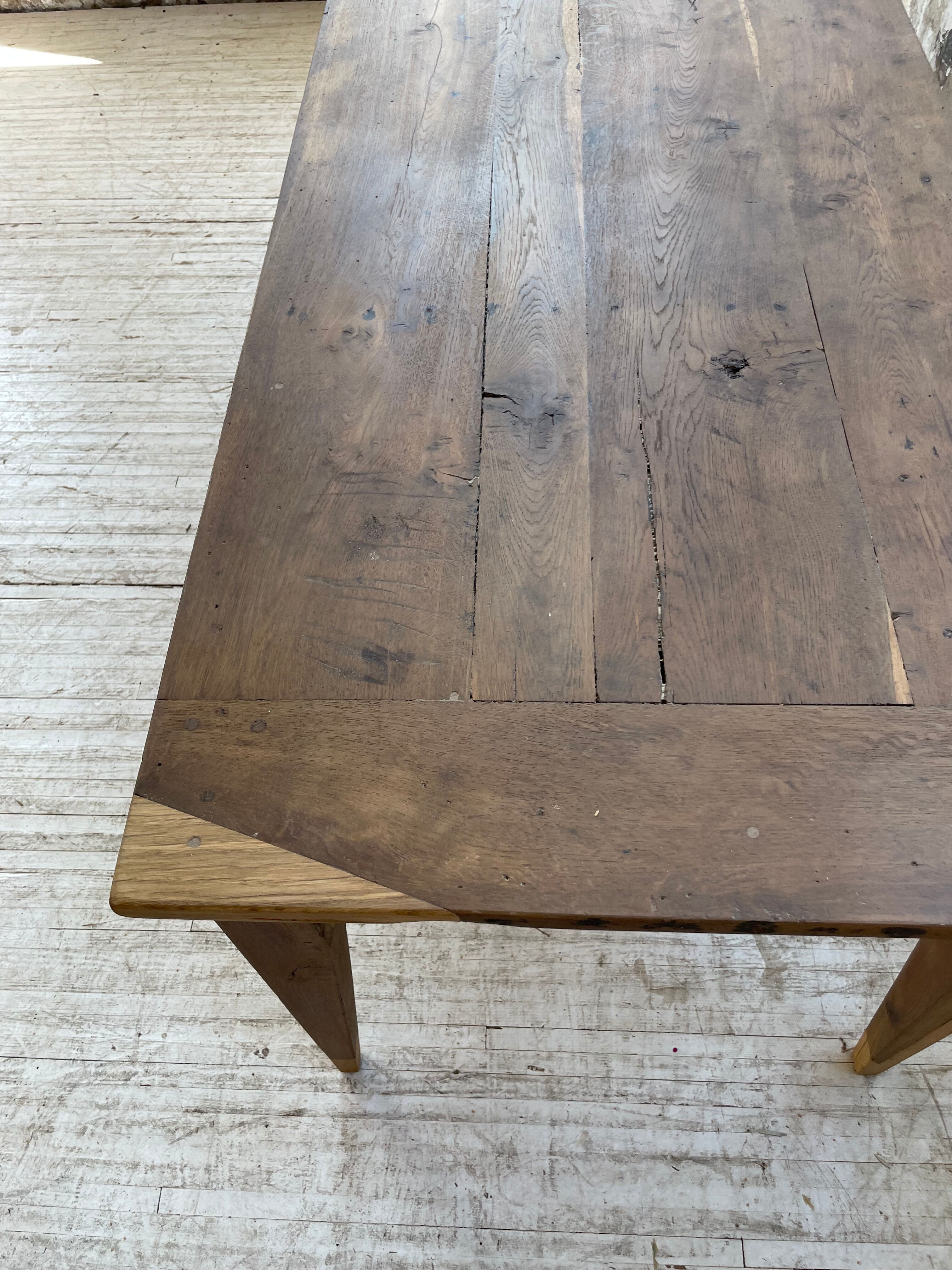 Oak farmhouse table