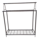 Chrome towel rack