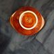 7 brown ear bowls in Sarreguemines earthenware