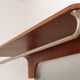 Vintage Wooden wall coat rack with hat shelf, 1960s