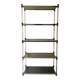 Hollis Jones plexiglass, brass & smoked glass bookcase, 1970 design