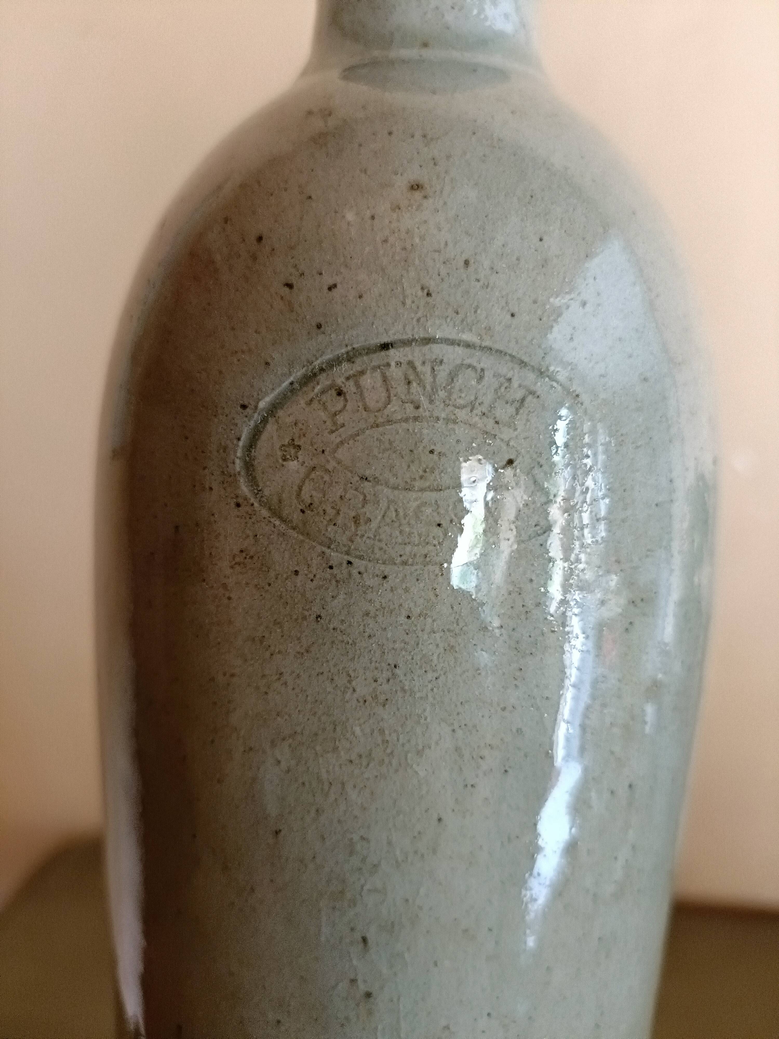 Grassot stoneware punch bottle