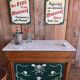 Comptoir bar ancien art nouveau
