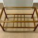 Vintage rattan coffee table (without glass) from the 1970s.