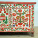 Coffre de mariée en art populaire, daté de 1943