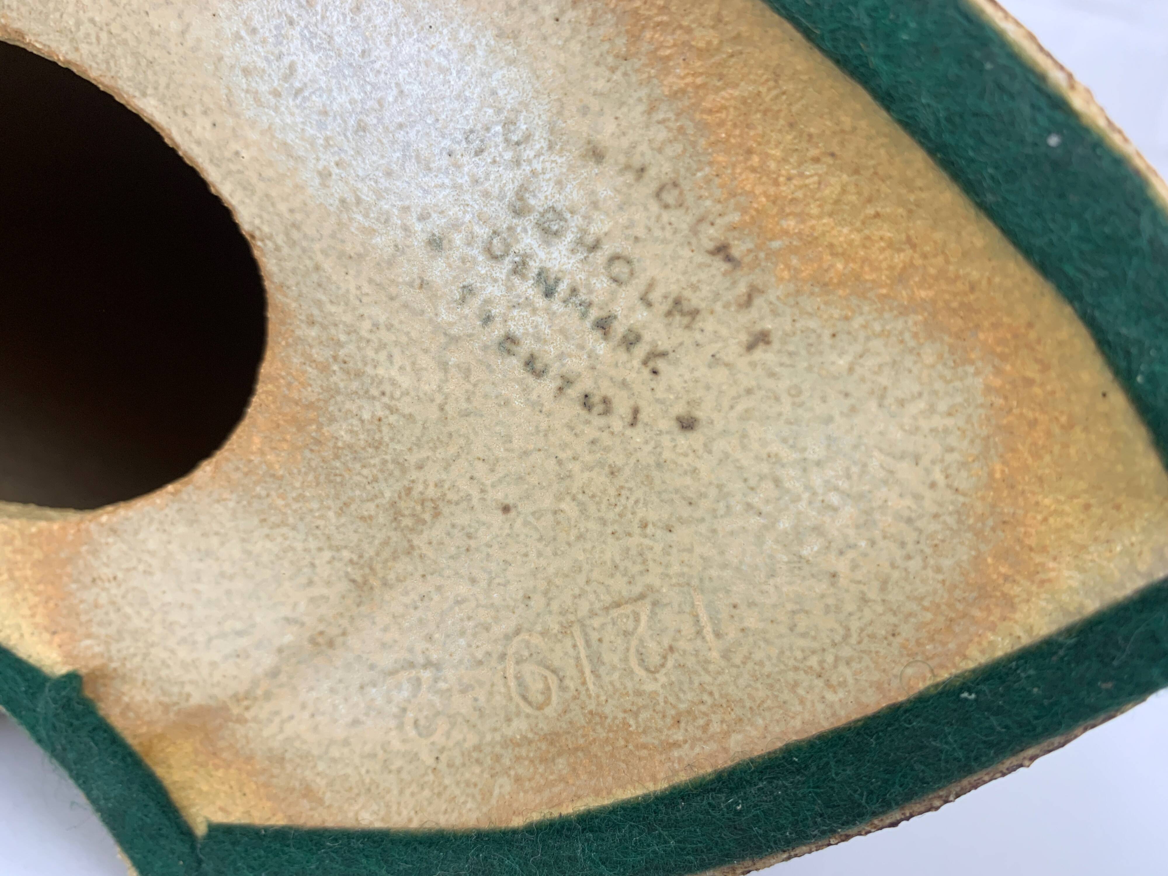 Pair of Haico Nitzsche ceramic table lamps for Soholm, Denmark