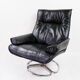 Leather swivel chair, 1970s
