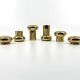 6 small brass candlesticks • Landskrona Mässing • Sweden • Circa 1978