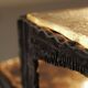 Illuminated side table in wrought iron, France, circa 1970.