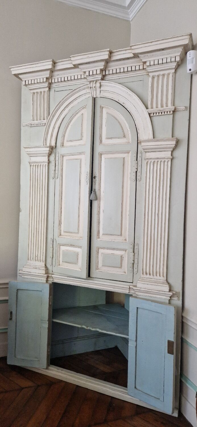 19th-century corner furniture, Louis XIV style.