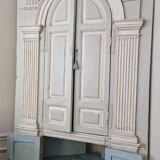 19th-century corner furniture, Louis XIV style.