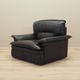 Leather armchair, Italian design, 1960s, production: Italy