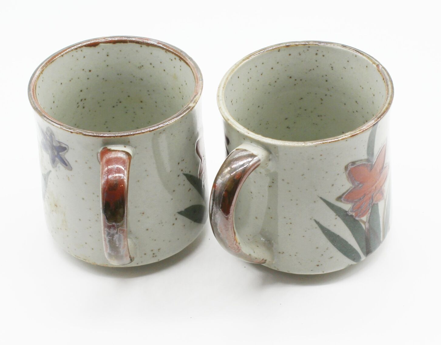 2 vintage sandstone mugs