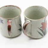 2 vintage sandstone mugs