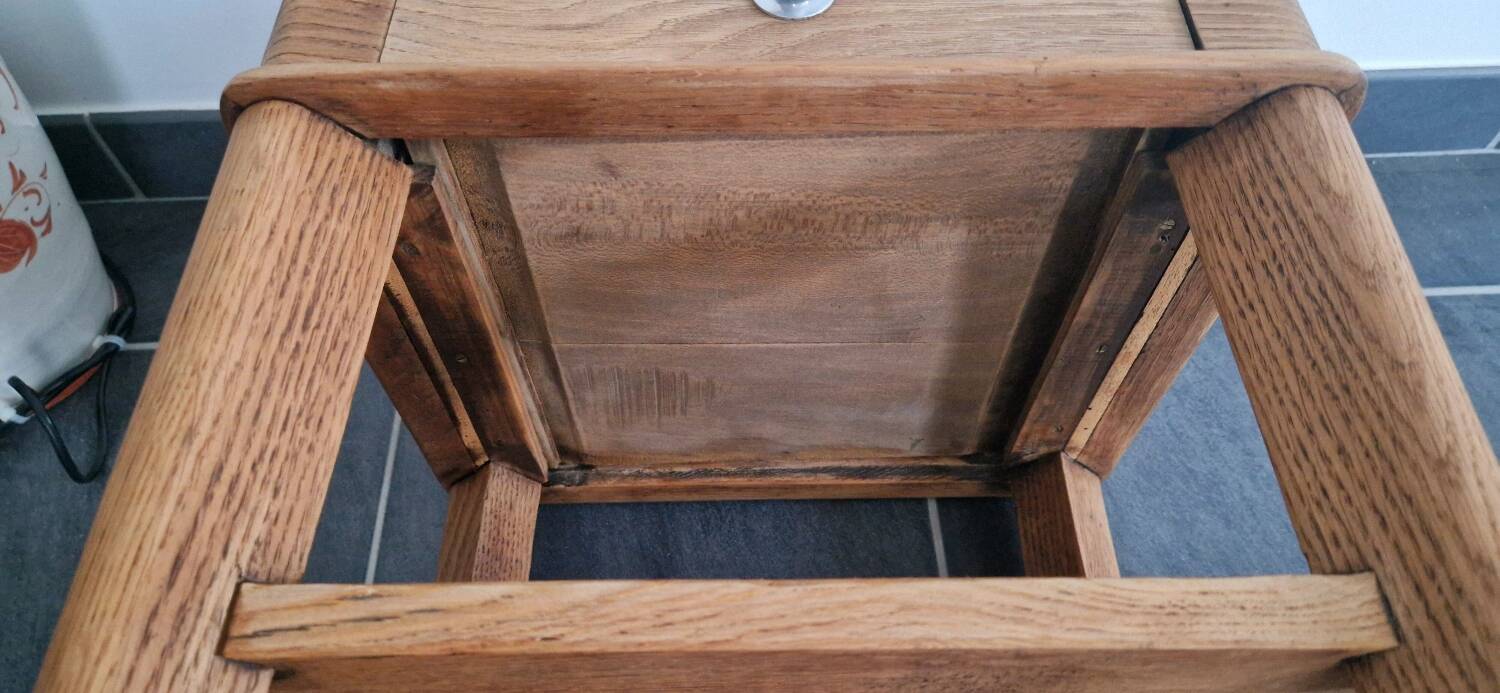 1940s oak side table
