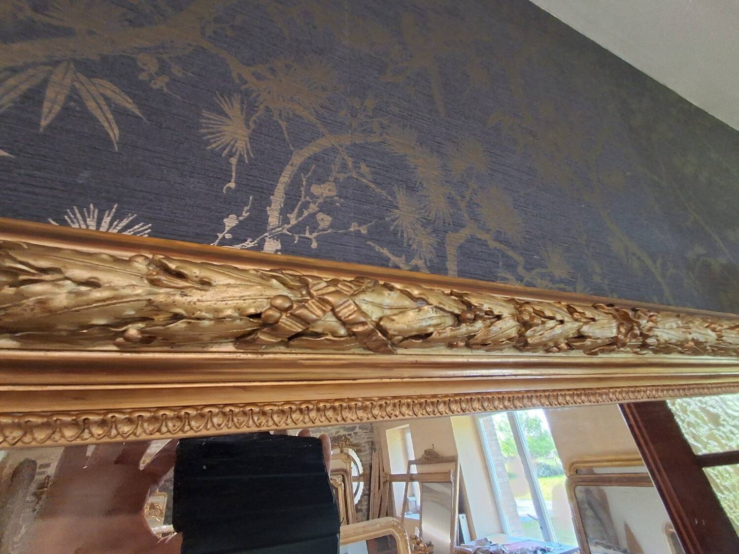 19th century mirror 180x126