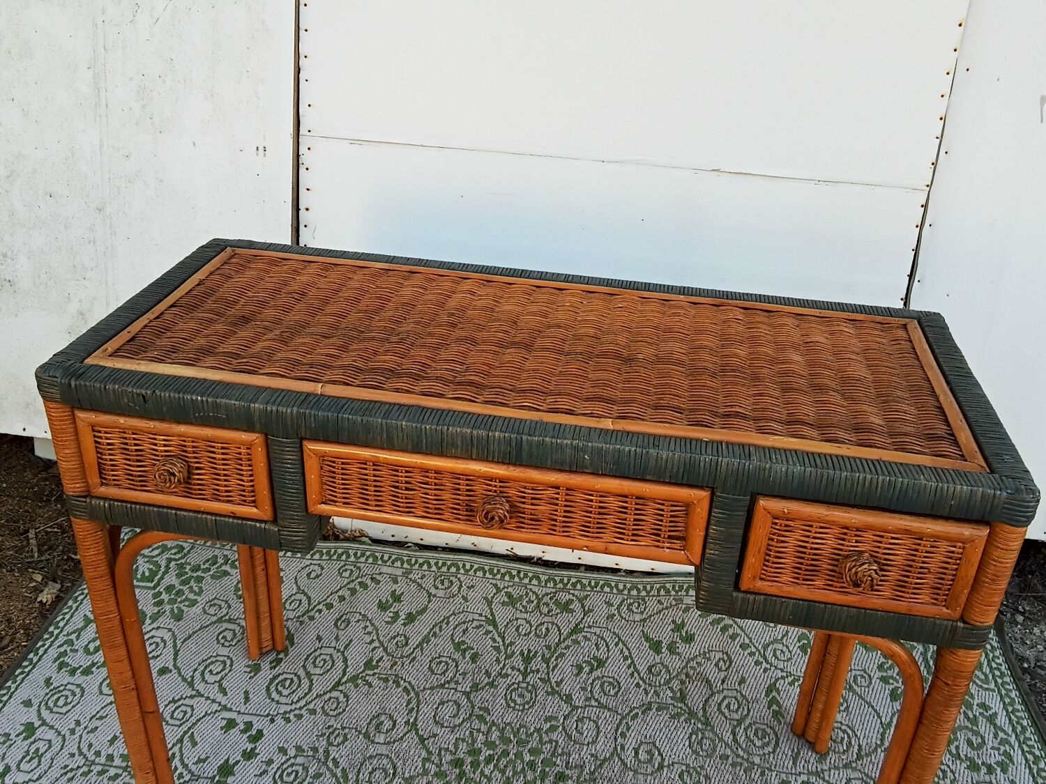 Rattan console