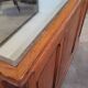 Shop counter display cabinet with old drawers, 1900s