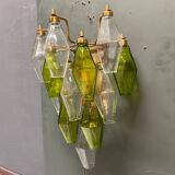 Murano Glass Poliedri Sconces, Italy, 1980s - Set of 2