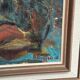 Original Mid Century Swedish Oil On Canvas – “Hut Between Hills” By B. Elvsfedt – 1962 – Vintage & Framed – 83 × 70 Cm (32.7" × 27.6")
