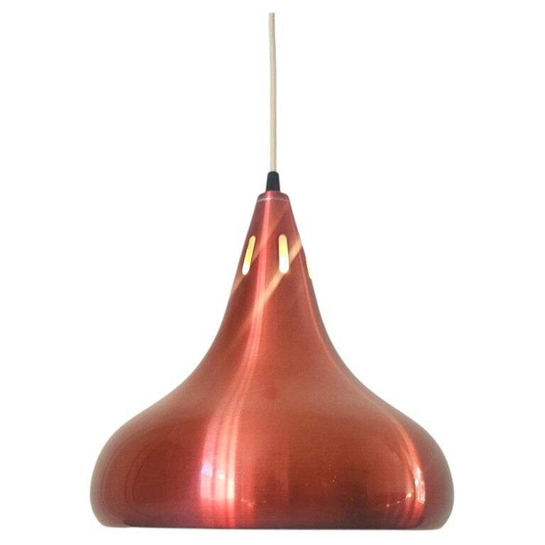 Rare Midcentury Pendant Orient in style of Jo Hammerborg, Denmark, 1970s