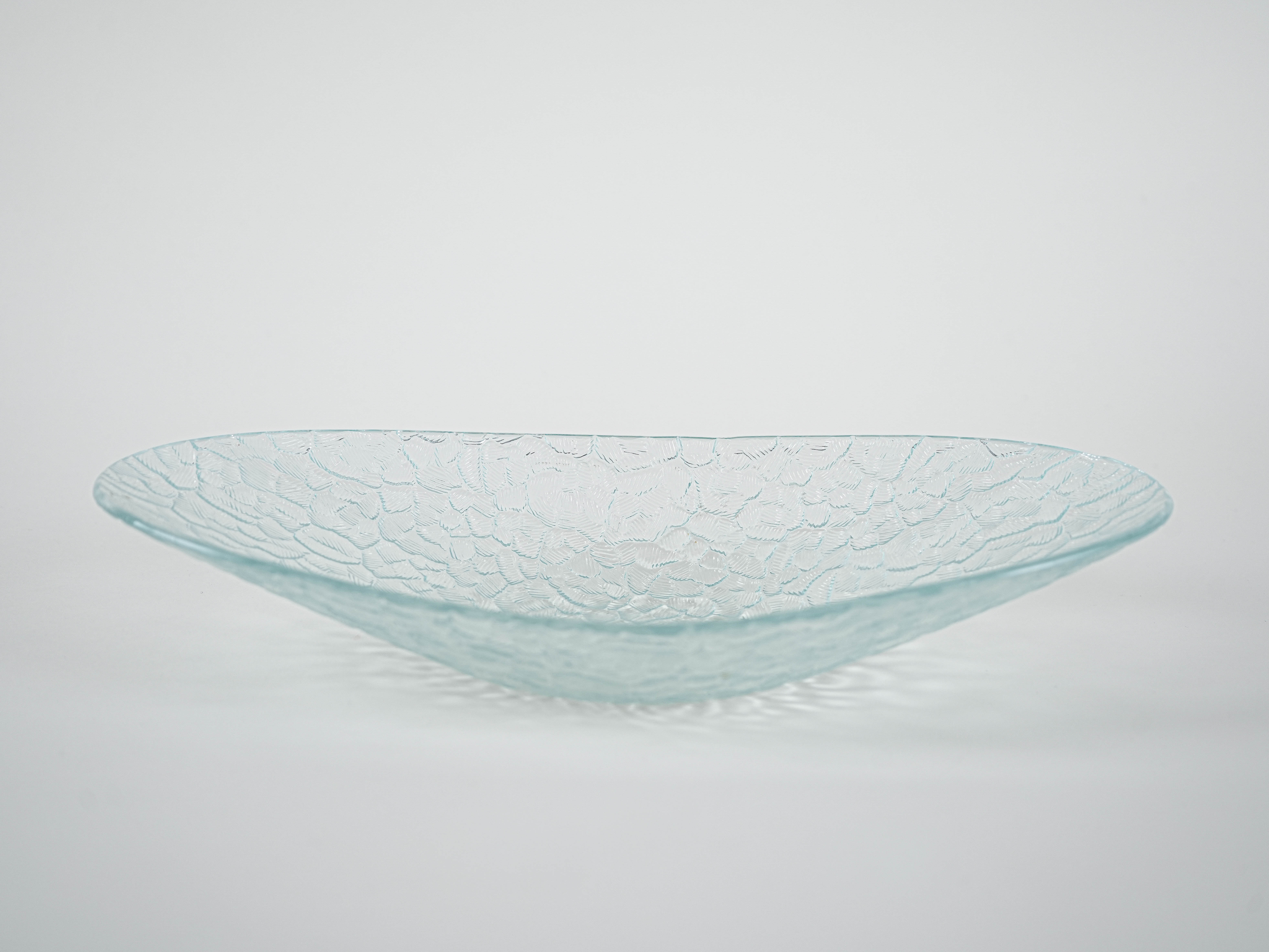 Glass serving dish, Danish design, 1970s, made in Denmark