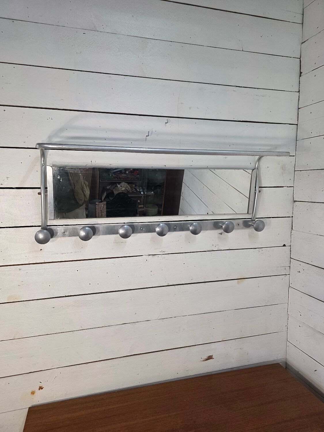 Aluminium coat rack from the 1950s.