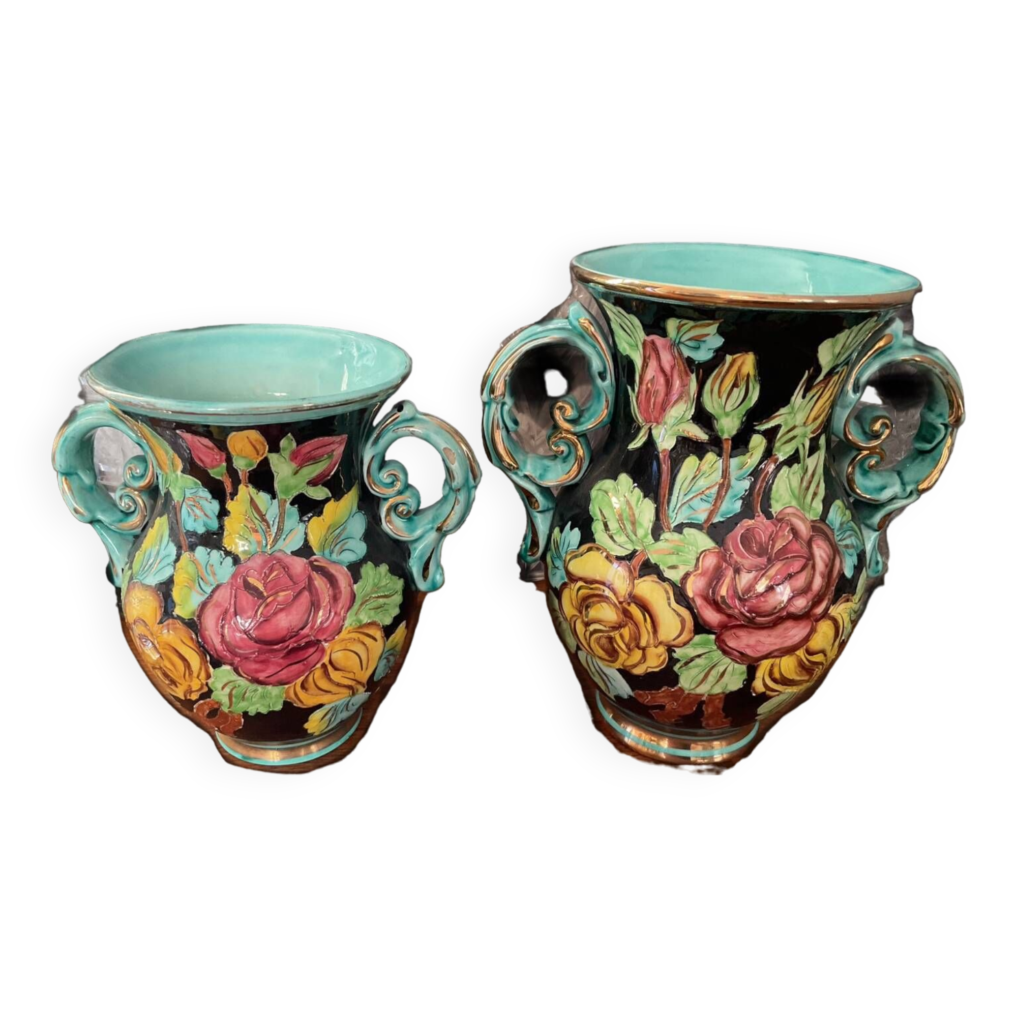 Two ceramic vases from Monaco 1950s