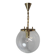 Vintage glass pendant light, Kamenický Šenov, 1970s.
