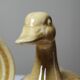 Small vintage terrine GEO from the 50s-60s, beige ceramic duck.