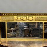 C19th Gilt Overmantle mirror