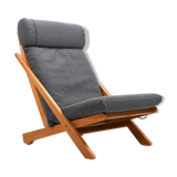Fauteuil à dossier haut CH-03 par Hans J. Wegner